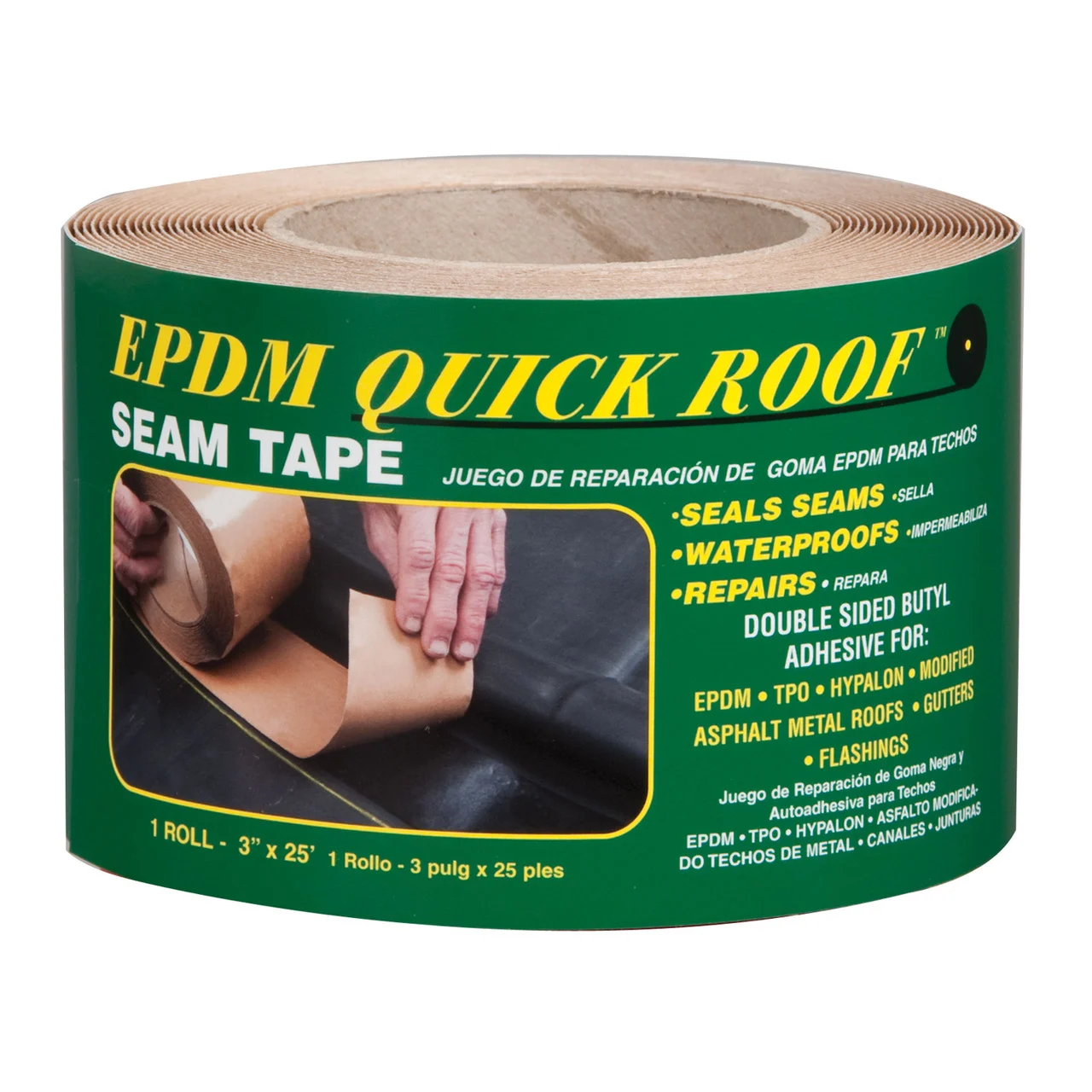 Cofair Products BST325 EPDM Quick Roof Seam Tape - 3" x 25' - BST325