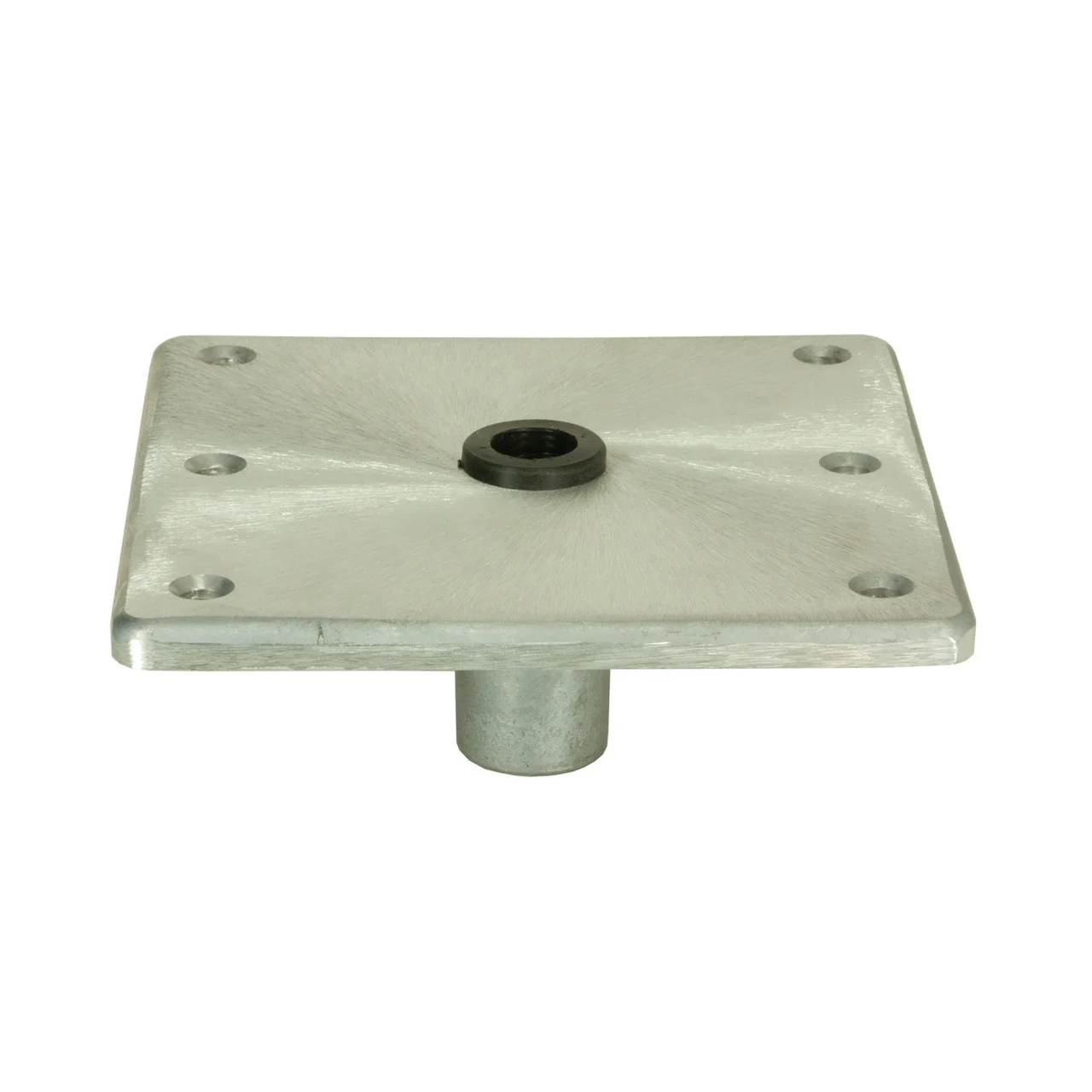 Springfield Marine 1620016 KingPin Standard Square Base Plate with Satin Finish - 7" x 7", Aluminum - 1620016