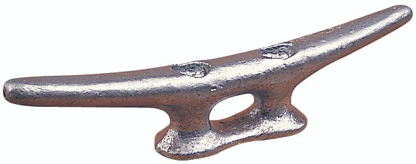 Sea-Dog 040108-1 Iron Flat Head Open Base Cleat - 8" - 040108-1