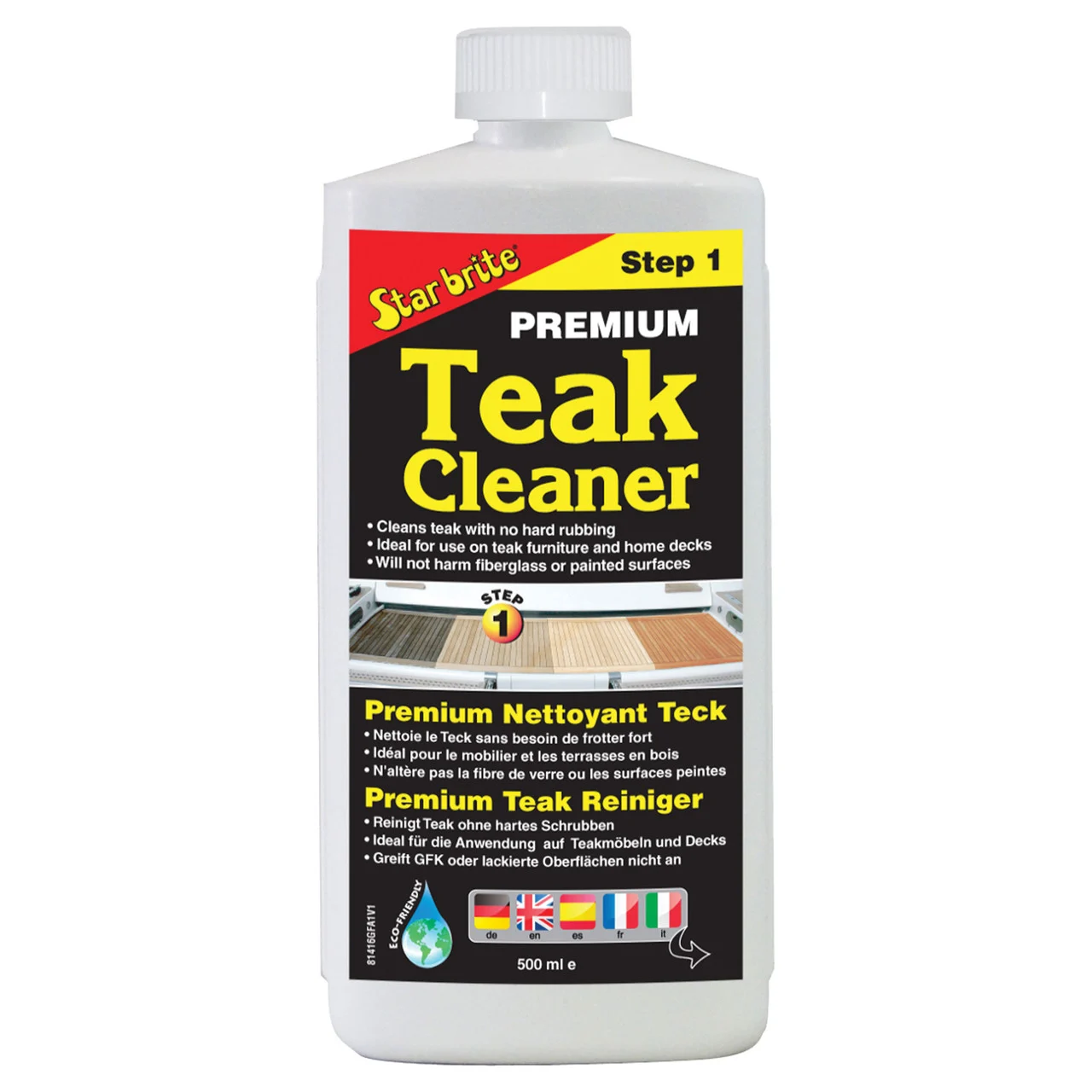 Star brite 081416 Premium Teak Cleaner Step 1 - 8 oz - 81416