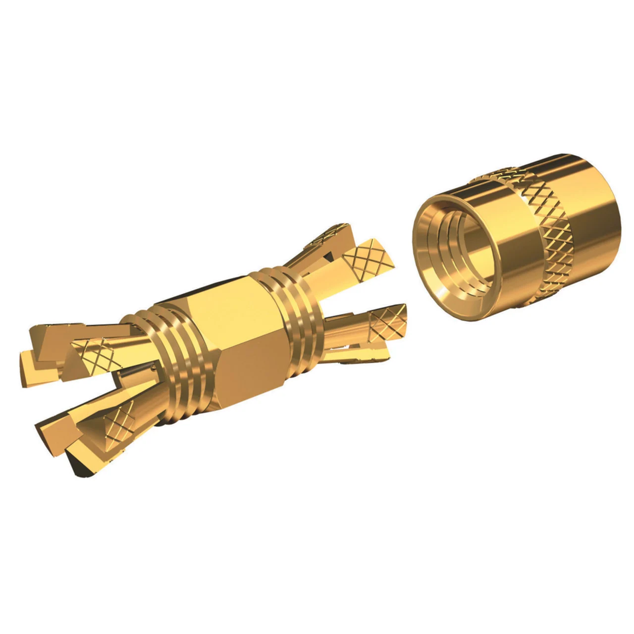 Shakespeare PL-258-CP-G Centerpin PL Connector - Gold-Plated, Barrel Connector for RG-8X or RG-58/AU Coax - PL-258-CP-G