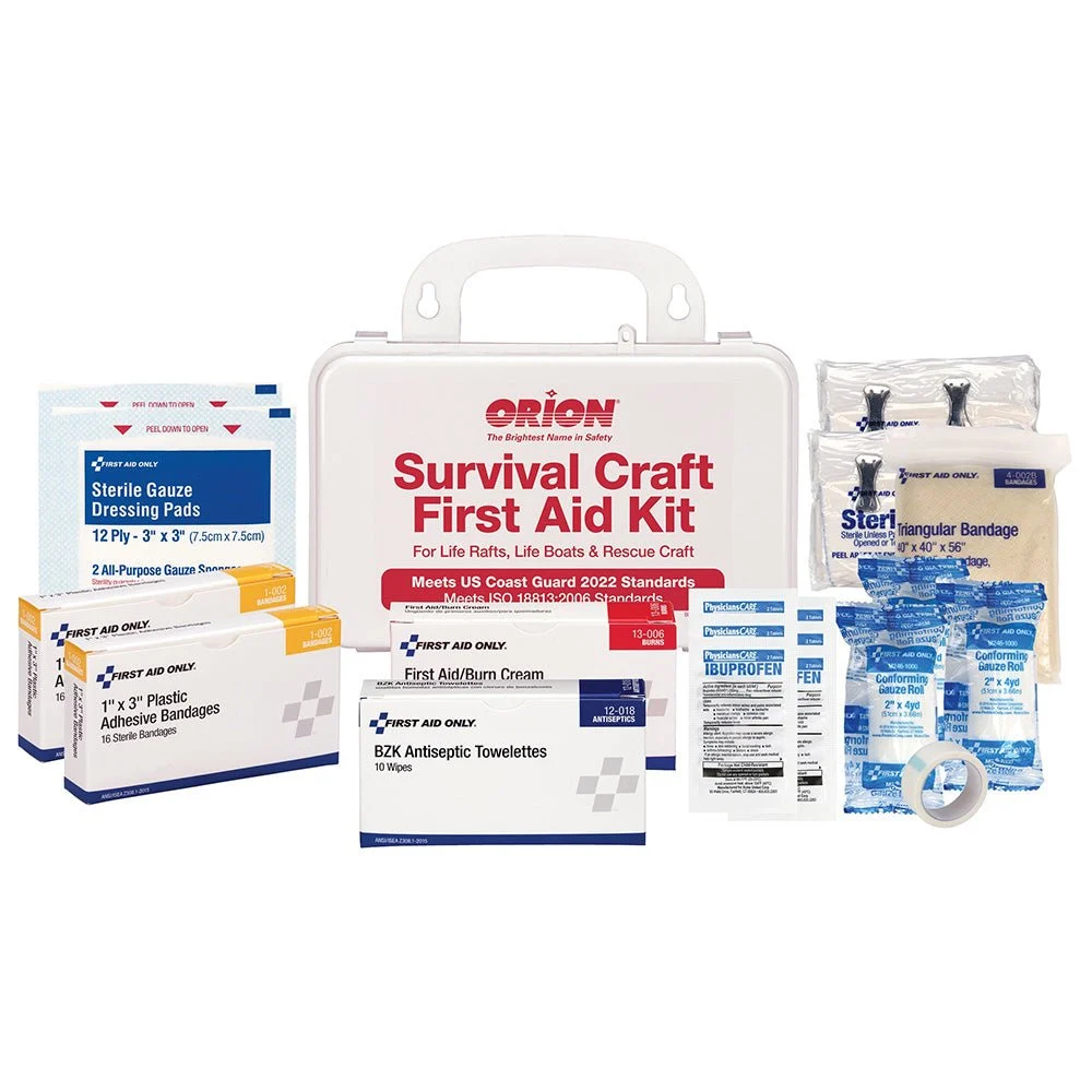 Orion Survival Craft First Aid Kit - Hard Plastic Case – Marine Boat Replacement Part