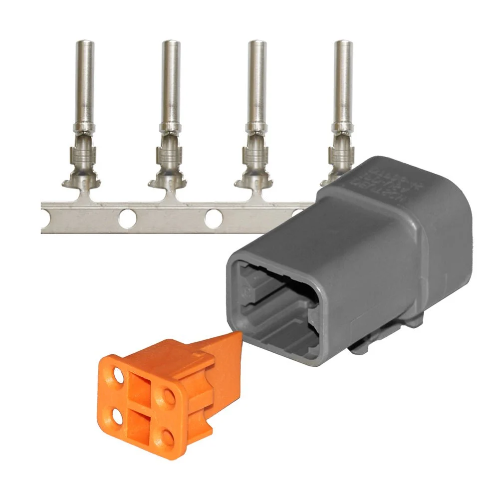 Pacer DTP Deutsch Plug Repair Kit - 14-12 AWG (4 Position) – Marine Electrical Replacement Part