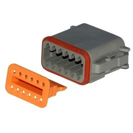 Pacer Deutsch Dt Plug & Wedge Lock Kit - 12 Position - 5 Pack
