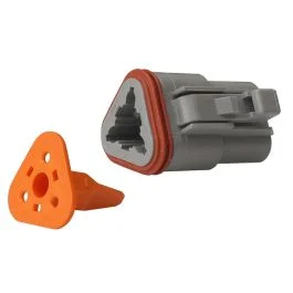 Pacer Deutsch Dt Plug & Wedge Lock Kit - 3 Position - 10 Pack