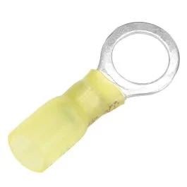 Pacer 12-10 Awg Heat Shrink Ring Terminal - 3/8" Stud Size - 100 Pack