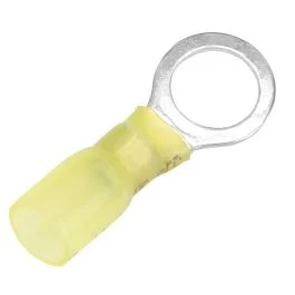 Pacer 12-10 Awg Heat Shrink Ring Terminal - 3/8" Stud Size - 25 Pack