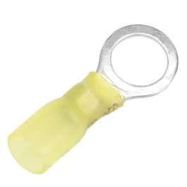 Pacer 12-10 Awg Heat Shrink Ring Terminal - 3/8" Stud Size - 3 Pack