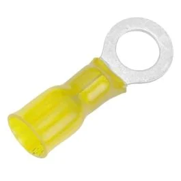 Pacer 12-10 Awg Heat Shrink Ring Terminal - 5/16" Stud Size - 100 Pack