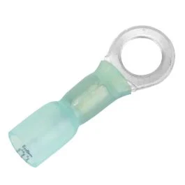 Pacer 16-14 Awg Heat Shrink Ring Terminal - 1/4" Stud Size - 100 Pack