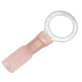 Pacer 22-18 Awg Heat Shrink Ring Terminal - 3/8" Stud Size - 100 Pack