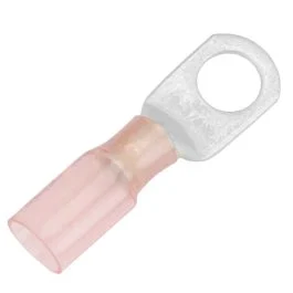 Pacer 8 Awg Heat Shrink Ring Terminal - 3/8" Stud Size - 25 Pack