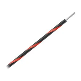 Pacer 16 Awg Gauge Striped Marine Wire 1000' Spool - Black W/Red Stripe