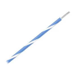 Pacer 16 Awg Gauge Striped Marine Wire 500' Spool - Blue W/White Stripe
