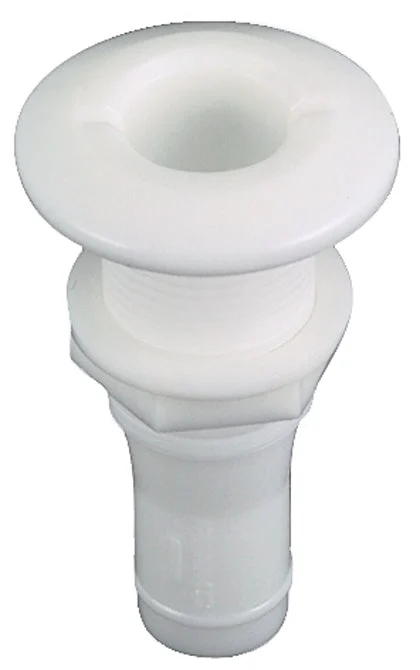 Perko Thru-Hull Connection White Plastic 1/2" Broad Flange