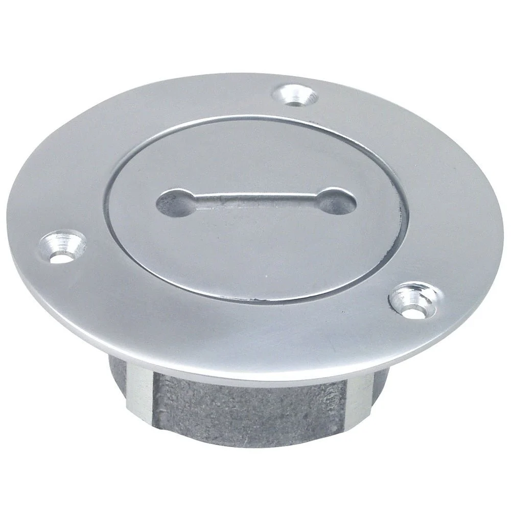 Perko 1" Chrome Unmarked Pipe Deck Plate – Marine Boat Replacement Part
