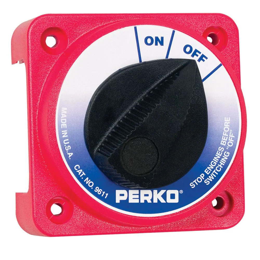 Perko 9611DP Compact Medium Duty Main Battery Disconnect Switch – Marine Boat Replacement Part