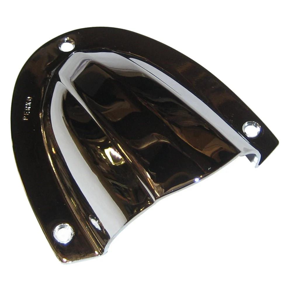 Perko Clam Shell Ventilator - Chrome Plated Brass - 4" x 3-3/4" – Marine HVAC Replacement Part