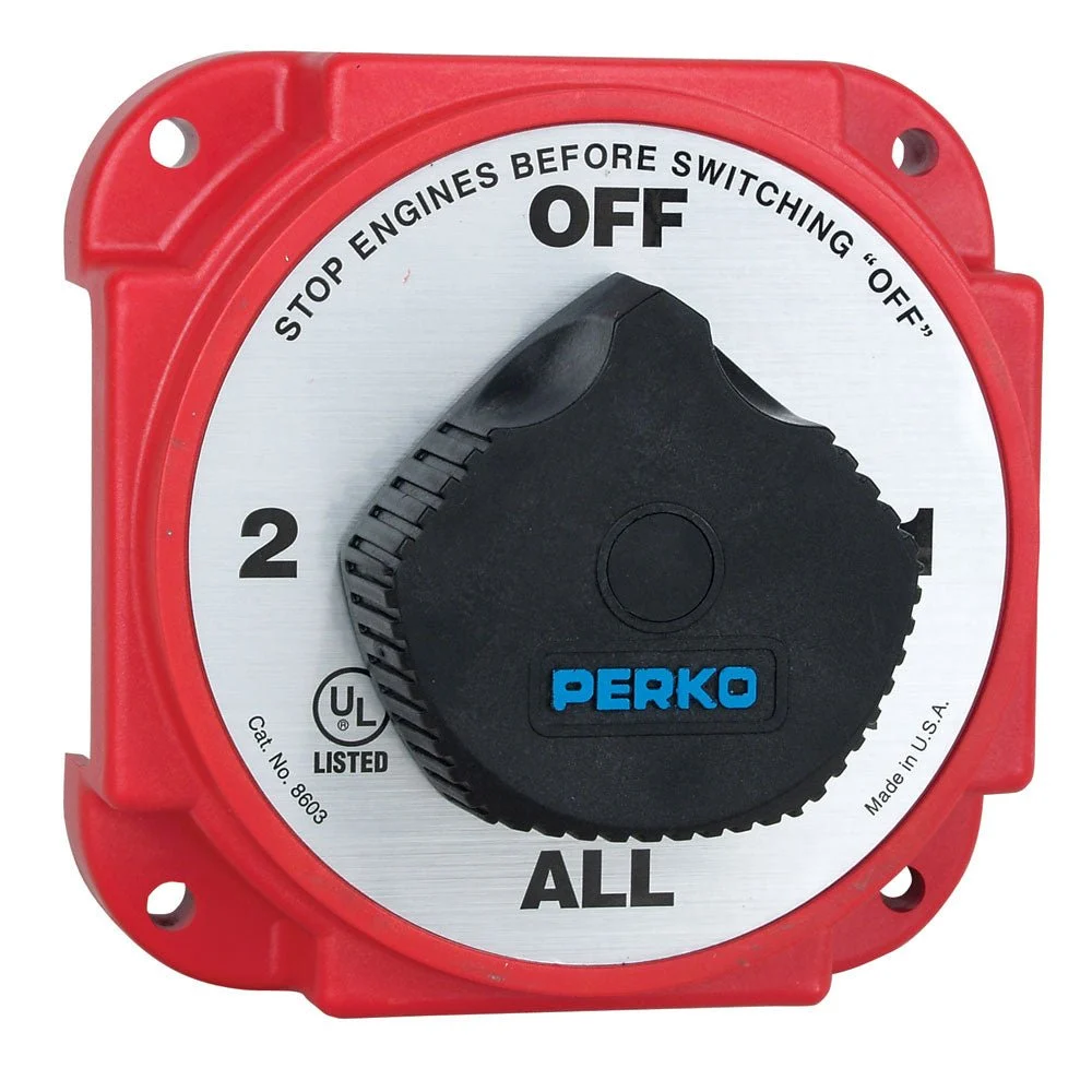 Perko Heavy Duty Battery Selector Switch w/Alternator Field Disconnect – Marine Boat Replacement Part