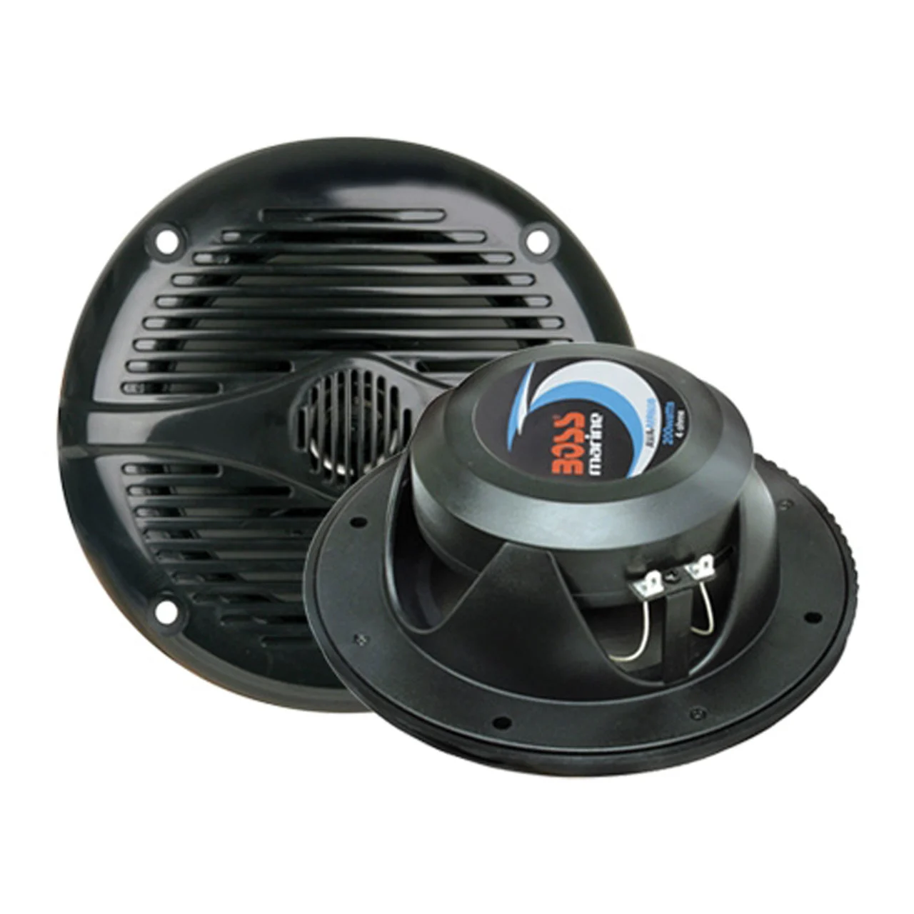 Boss Audio Systems MR60B 2-Way Marine Full Range Loudspeakers - 200W, 6.5" Black Pair - MR60B