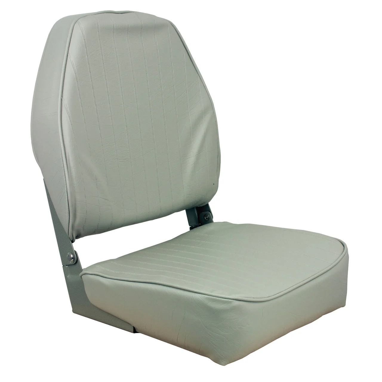 Springfield Marine 1040643 High Back Folding Coach Seat - Gray - 1040643