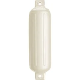 Polyform G-4 Twin Eye Fender 6.5" X 22" - Metallic White