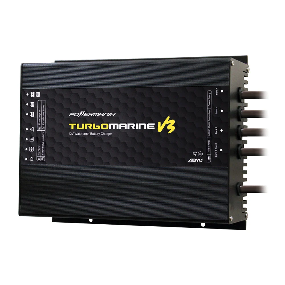 Powermania Turbo M230V3 30 Amp 2-Bank 12/24VDC Waterproof Charger