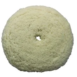 Presta White Wool Aggressive Cutting Pad - 9"