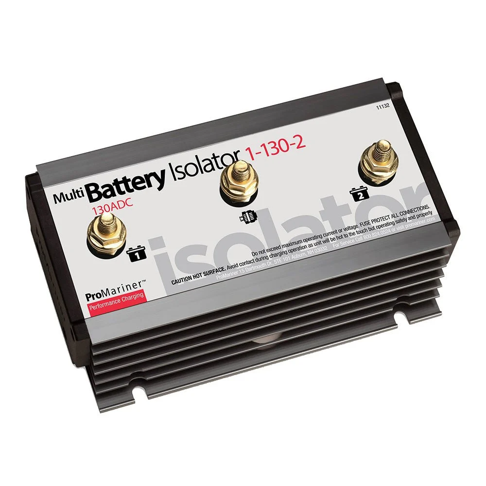ProMariner Battery Isolator - 130 AMP - 1 Alternator - 2 Battery – Marine Boat Replacement Part