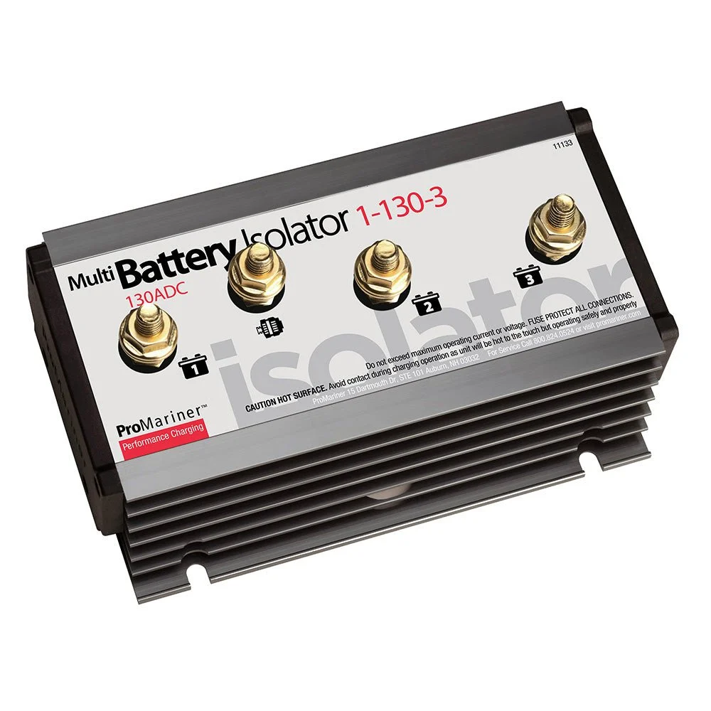 ProMariner Battery Isolator - 130 AMP - 1 Alternator - 3 Battery – Marine Boat Replacement Part