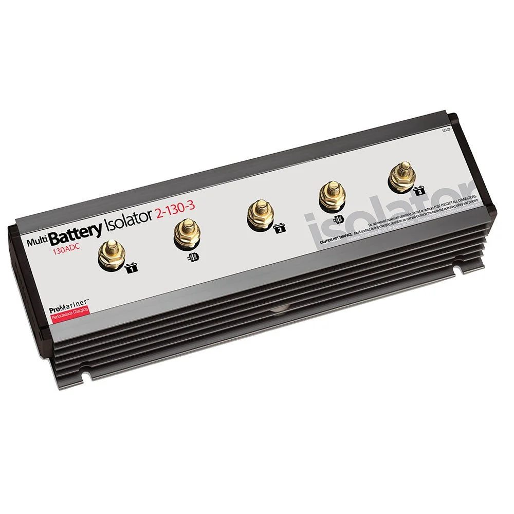 ProMariner Battery Isolator - 130 AMP - 2 Alternator - 3 Battery – Marine Boat Replacement Part