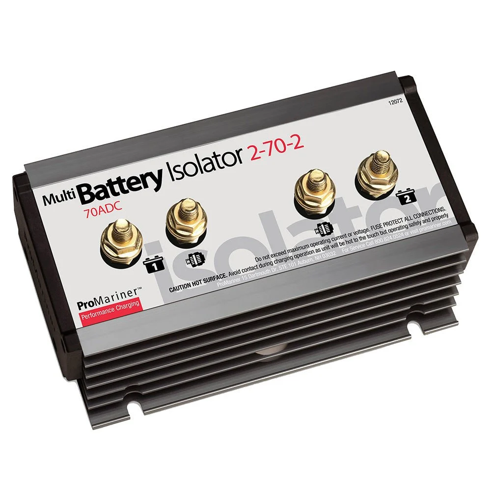 ProMariner Battery Isolator - 2 Alternator - 2 Battery - 70 AMP – Marine Boat Replacement Part
