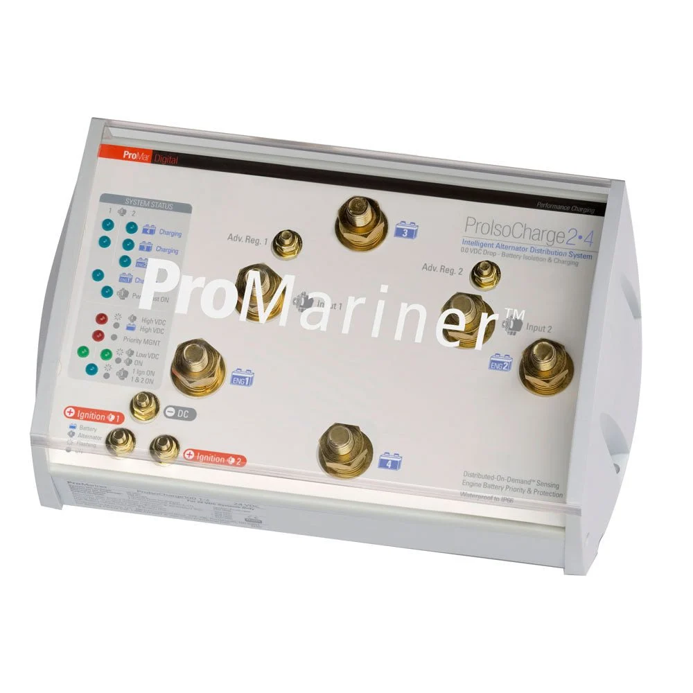 ProMariner ProIsoCharge Battery Isolator 130Amp 2-Alt 4-Bat - 12V – Marine Boat Replacement Part