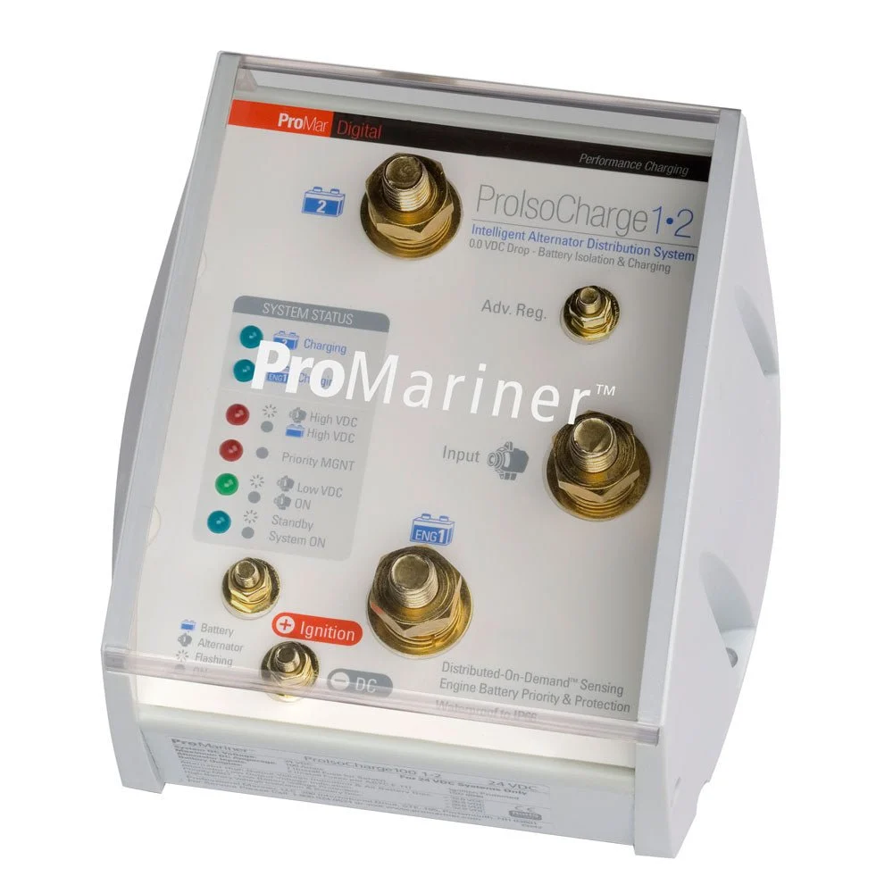 ProMariner ProIsoCharge Battery Isolator 180Amp 1-Alt 2-Bat - 12V – Marine Boat Replacement Part