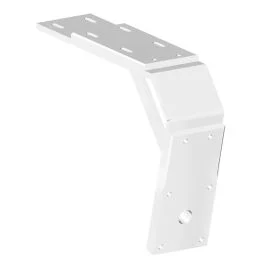 Power-Pole Deck Mount - 13" Aft - 11" Drop - White