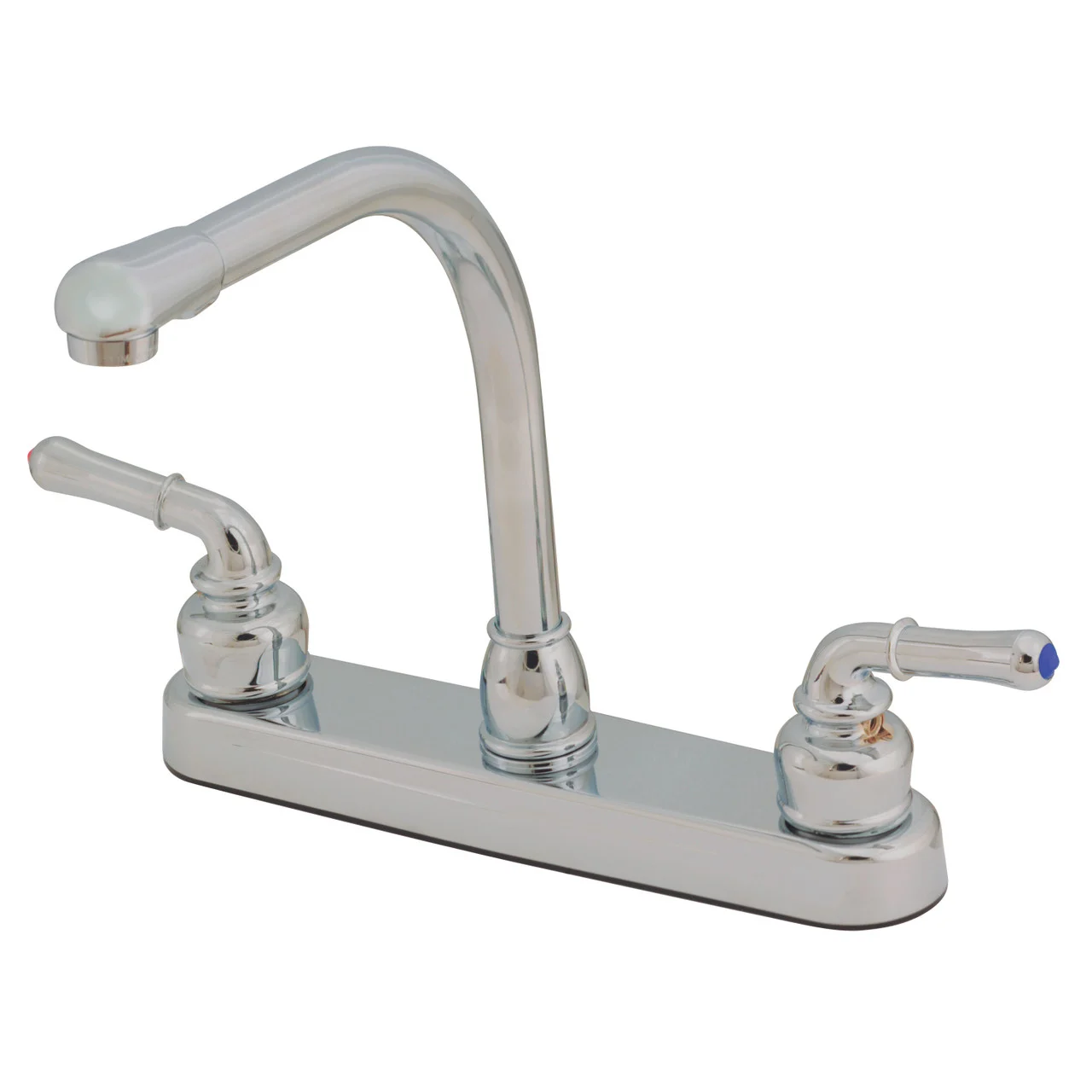 Empire Brass U-YNN800RSN RV Kitchen Faucet with Hi-Rise Spout and Teapot Handles - 8", Brushed Nickel - U-YNN800RSN