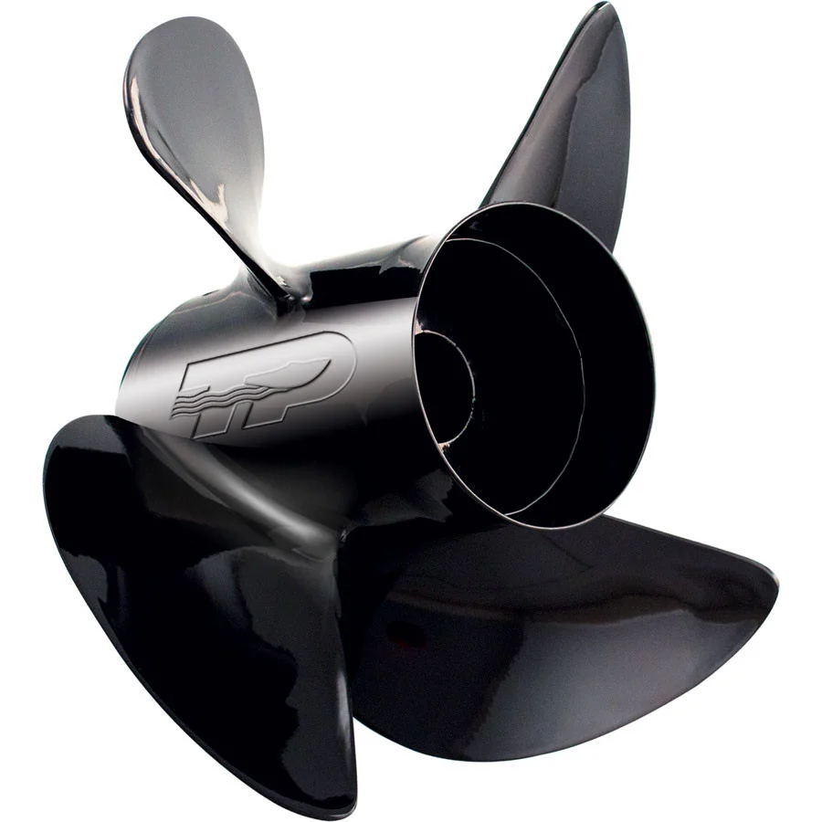 Turning Point Propellers 21431130 Hustler 4-Blade Propellers for 40-150hp Engines with 4.25" GC - 14" x 11", RH LE1/LE2-1411-4 - 21431130