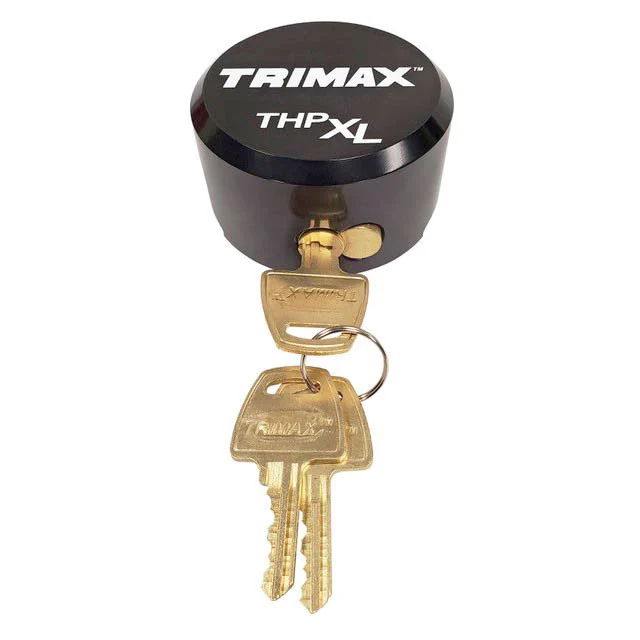 TRIMAX THPXL-AL BK Aluminum "Hockey Puck" Internal Shackle Padlock - Black - THPXL-AL BK