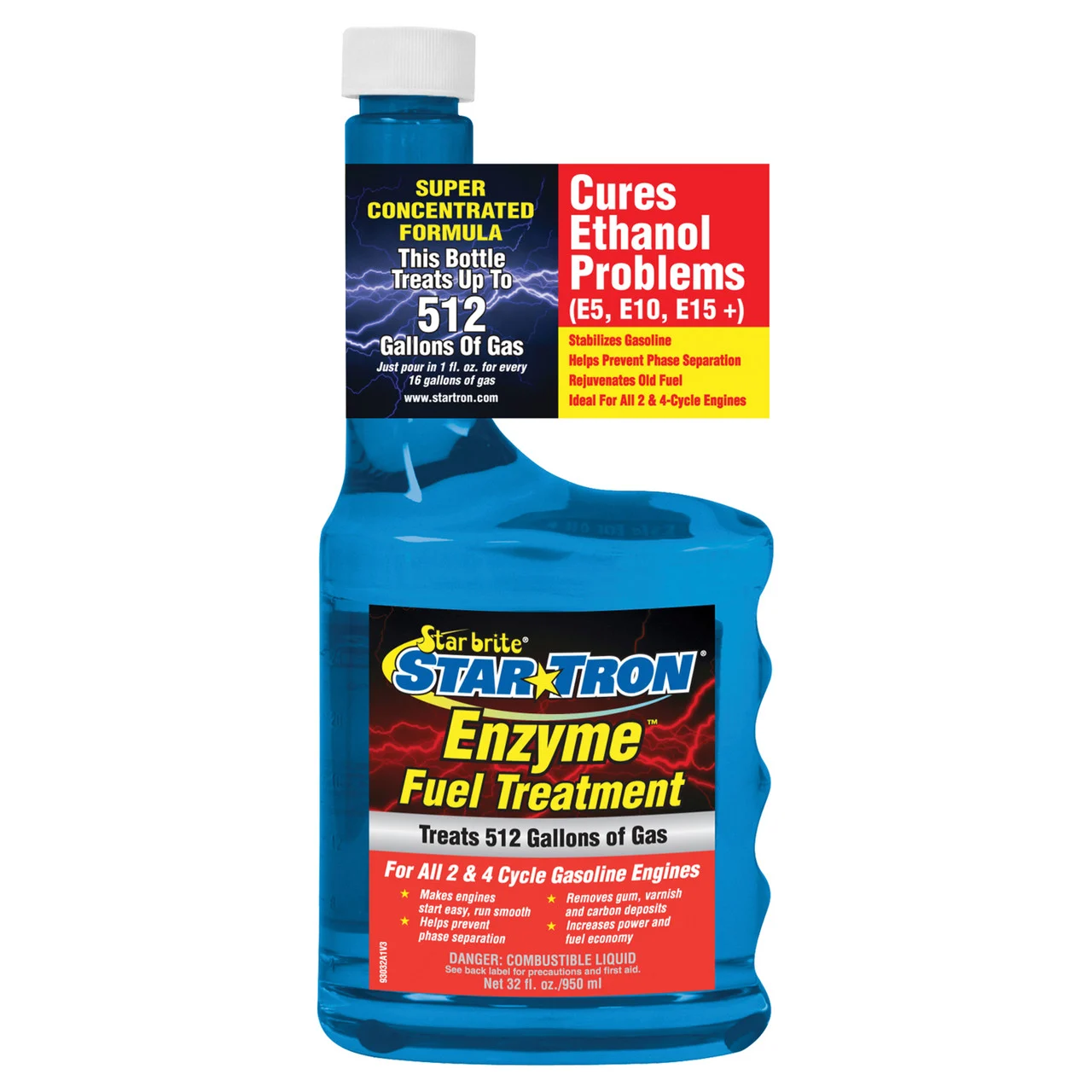 Star brite 093032 Star Tron Enzyme Fuel Treatment Concentrated Gas Formula - 32 oz - 93032
