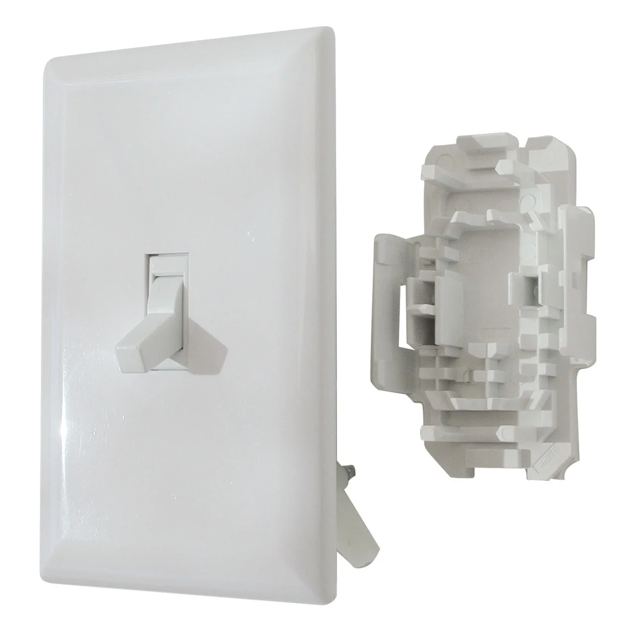 Diamond Group by Valterra DG151TVP Speed Box Toggle Switch with Cover - 15A, 125V, White - DG151TVP