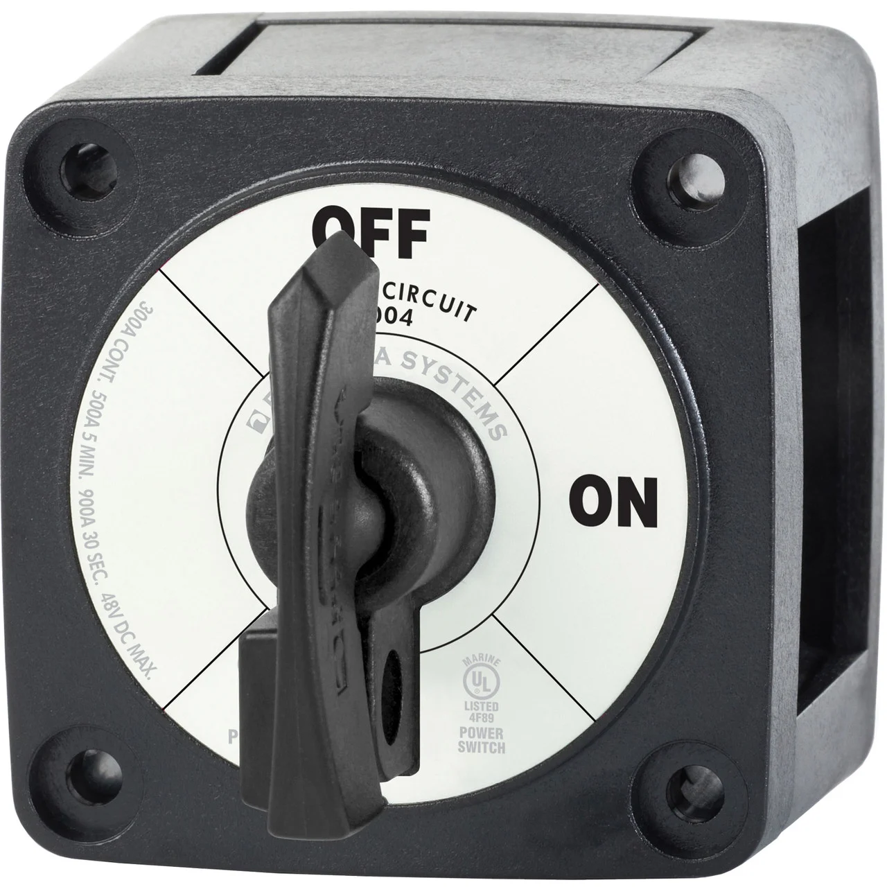 Blue Sea Systems 6004200-BSS Single Circuit On-Off with Locking Key - Black - 6004200-BSS