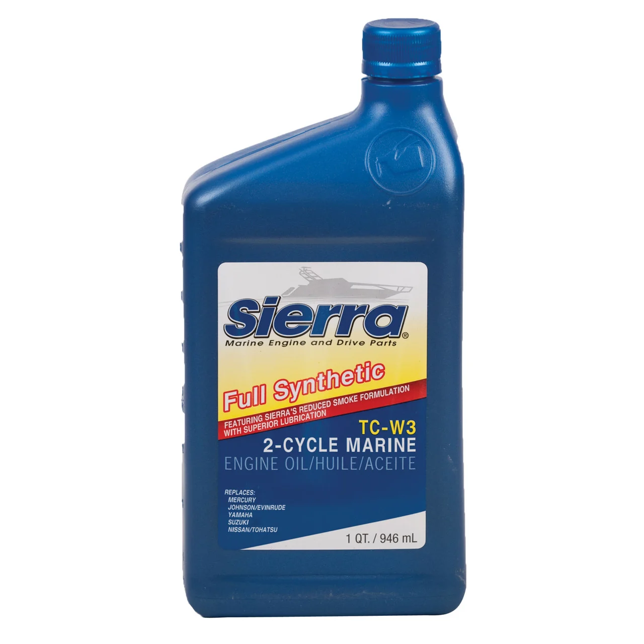 Sierra 18-9540-2 TC-W3 Full Synthetic 2-Stroke Outboard Engine Oil - Quart - 18-9540-2