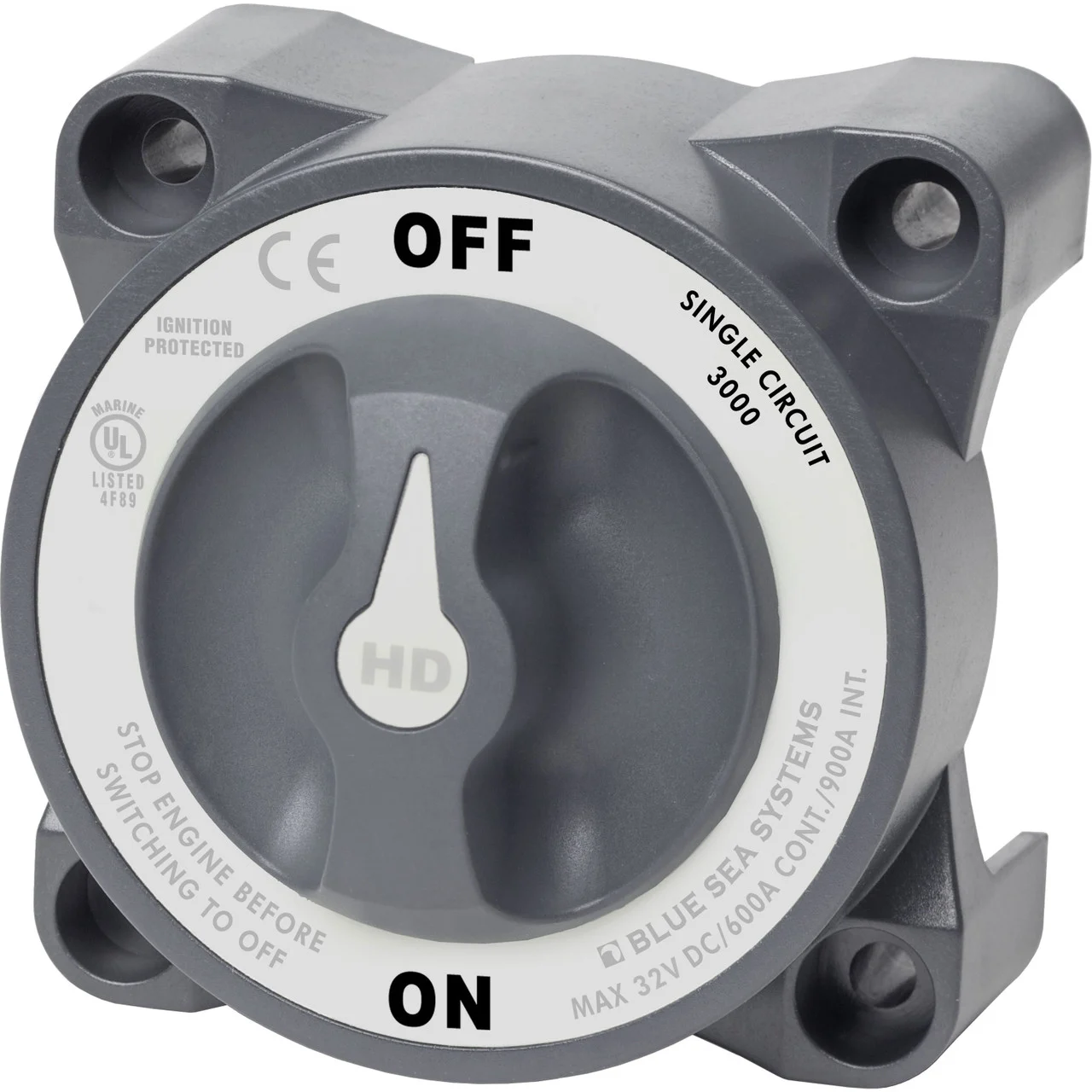 Blue Sea Systems 3000-BSS HD-Series Heavy Duty On-Off Battery Switch - 3000-BSS