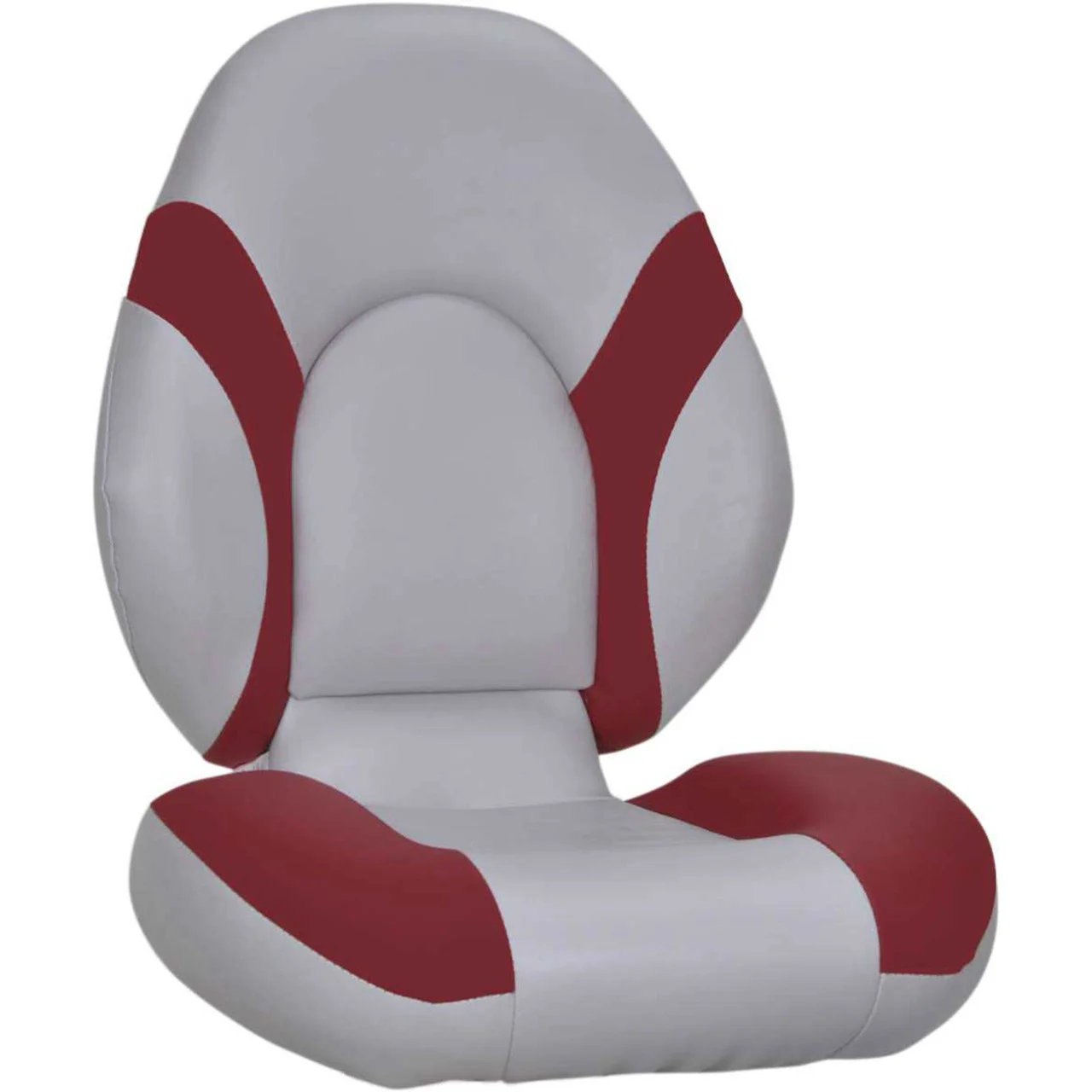 Suite Marine SM1010010111 Boat Seat Accent - Light Gray/Burgundy - SM1010010111