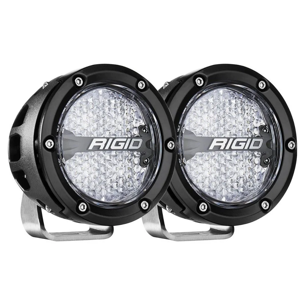RIGID Industries 360-Series RGBW 4" Offroad Lamp Diffused Beam w/RGBW Backlight Pods - Set of 2 – Marine Electrical Replacement Part