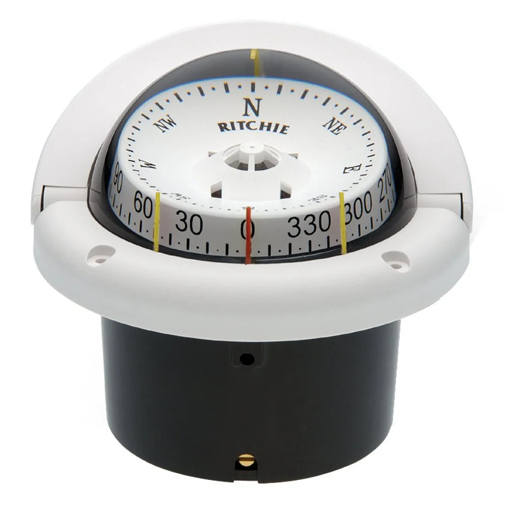 Ritchie HF-743W Helmsman Compass - Flush Mount - White – Marine Boat Replacement Part