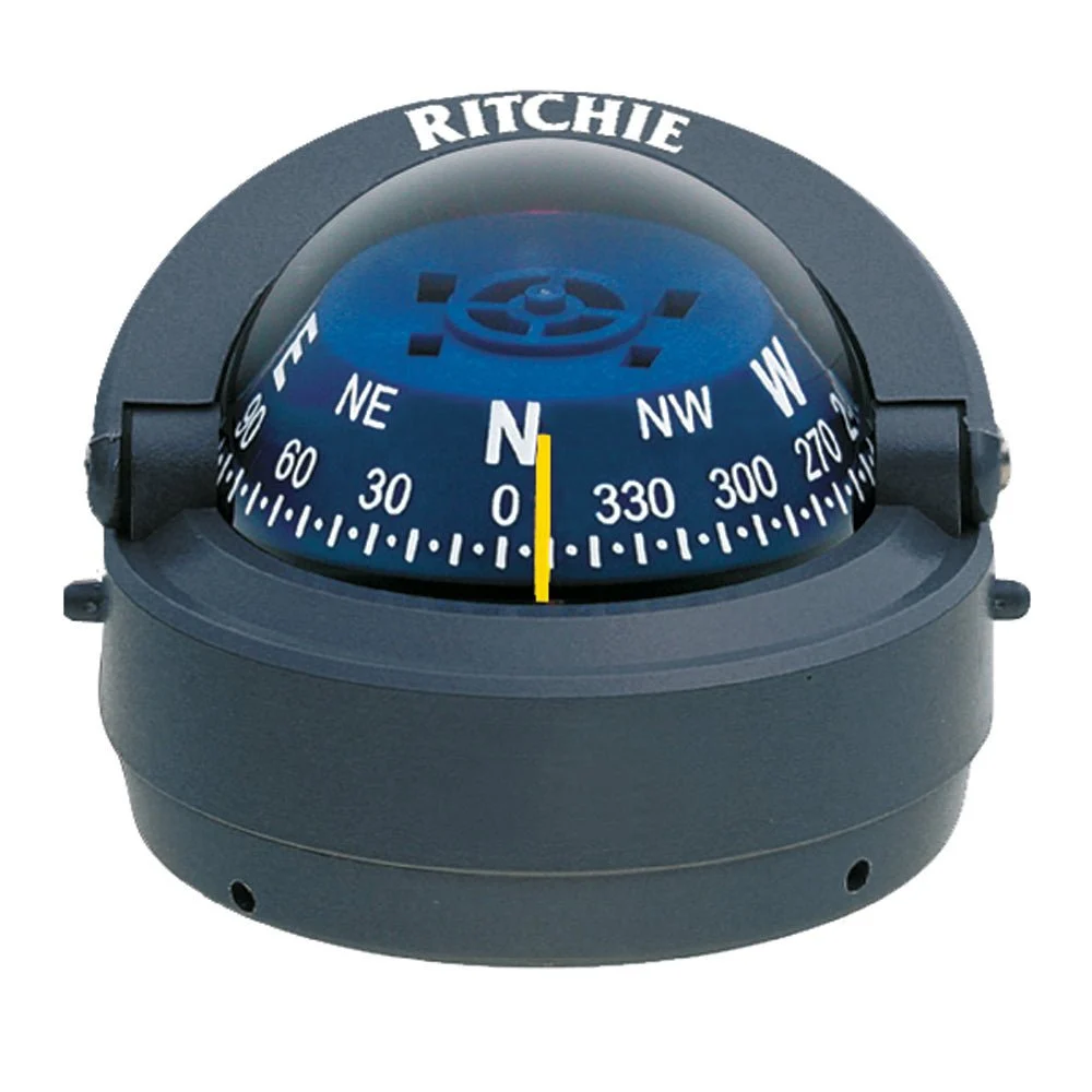 Ritchie S-53G Explorer Compass - Surface Mount - Gray – Marine Boat Replacement Part