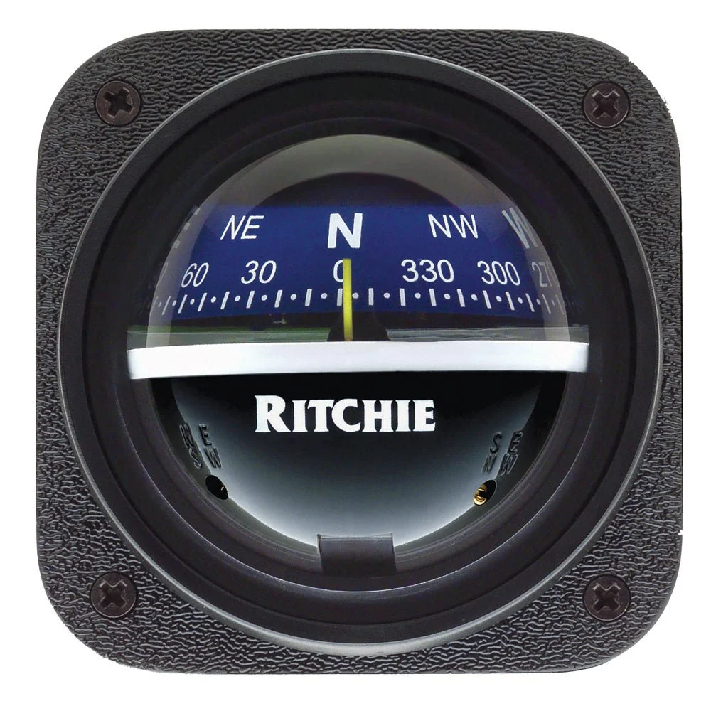 Ritchie V-537B Explorer Compass - Bulkhead Mount - Blue Dial – Marine Boat Replacement Part
