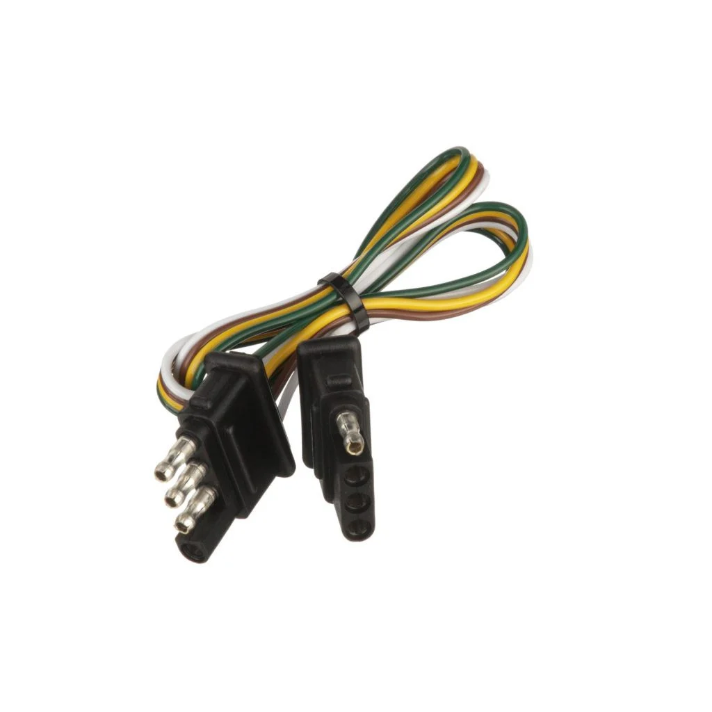 Pollak 4wf-424v 4-way Flat Vehicle & Trailer End Connector Extension - 24" - 4WF-424V