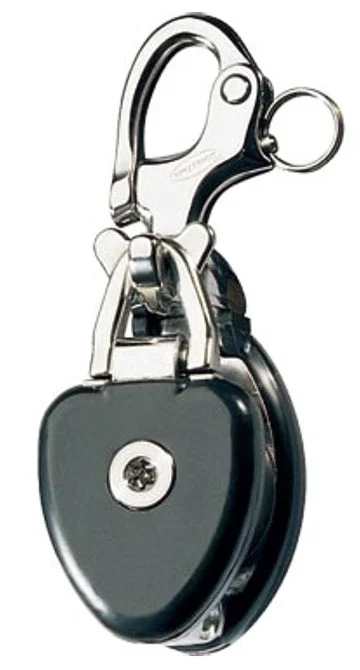 Ronstan Single Alloy Sheave Roller Bearing Snatch Block, 1-3/4"